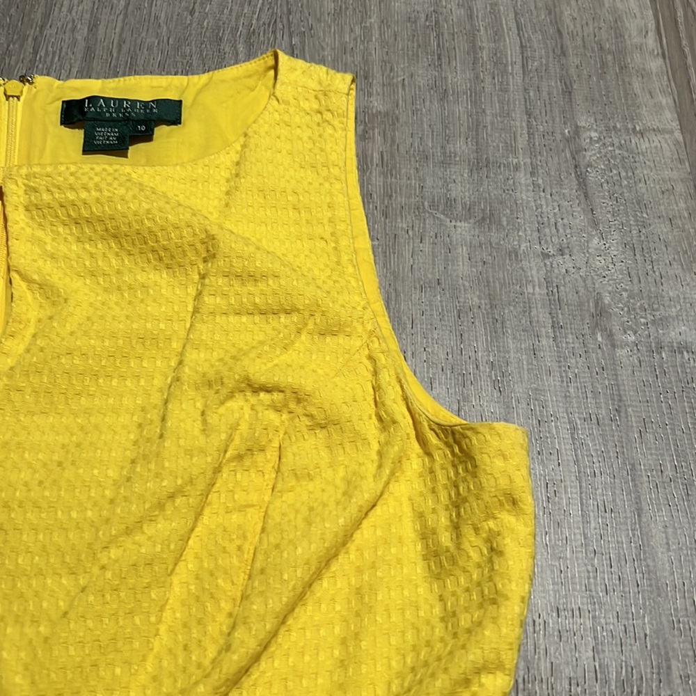 Lauren Ralph Lauren Yellow Shift Dress - Picture 10 of 15